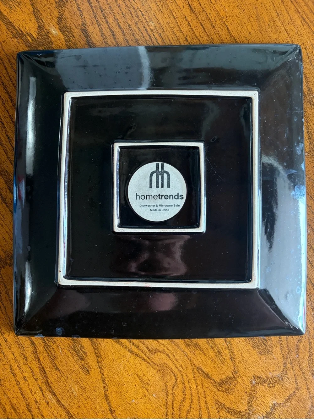 Set of 4 Home Trends Square Dinner Plates